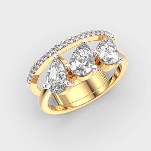 Bague triade scintillante argent 925 le cadeau de luxe idéal - 2