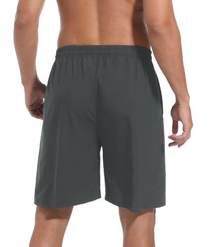 1/5 Pack Mens Athletic Gym Workout Shorts with Zipper Pockets Quick Dry Basketball Running Lightweight Shorts3