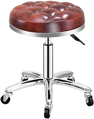 Tabouret Roulant Rond RWRAPS Pivotant pour Ne Plus Souffrir Fatigué en Cuisine ou Bureau