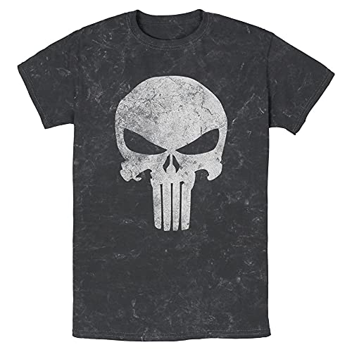 T-shirt Punisher Marvel résistant qui ne se déforme pas noir délavé taille L