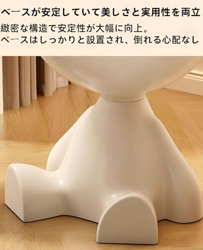 Jifocelt サイドテーブルベッドサイドテーブル収納付き デザイン感一人暮らしソファ横ベッドサイド (ホワイト) [3]