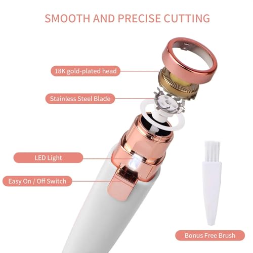 ENINAS Store ENINAS Eyebrow Trimmer for Women, 2 in 1 Rechargeable - Image 7