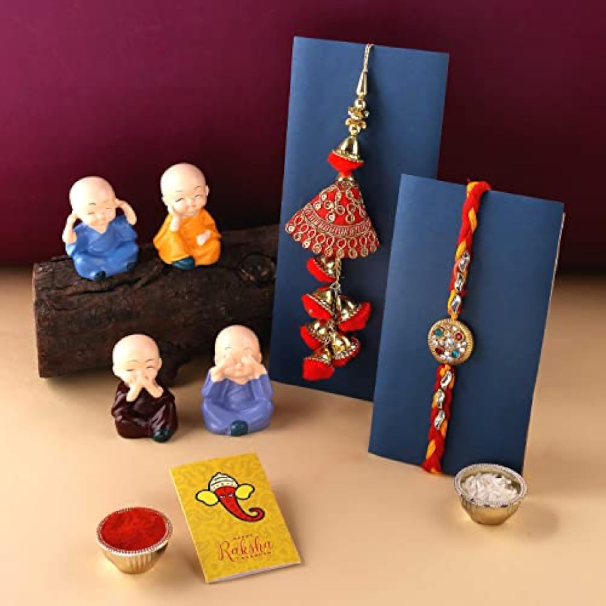 Rakhi Brother and Bhabhi Gift Combo Set