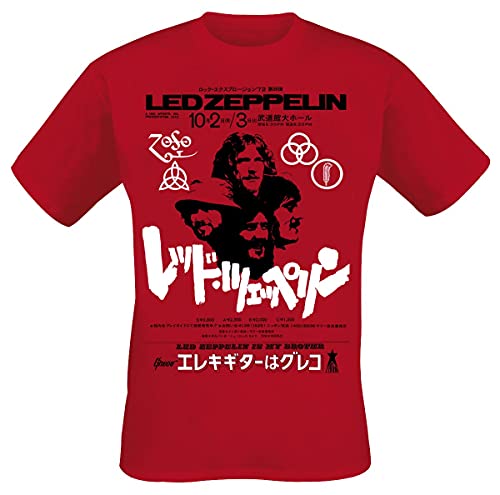 Rock Off LED Zeppelin T Shirt is My Brother Band Logo Nouveau Officiel Homme Size L - Les Beatles, Paul McCartney, John Lennon, RIngo Starr, George Harrison Rock Off LED Zeppelin T Shirt is My Brother Band Logo Nouveau Officiel Homme Size L