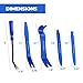 Tresalto Auto Trim Removal Tool Kit - 5 Piece Set for Dash, Door Panel, Clip Remover - Scratch-Resist Nylon Pry Tools for Interior Car Trims Work - Panel Prying Tools Included - Blue