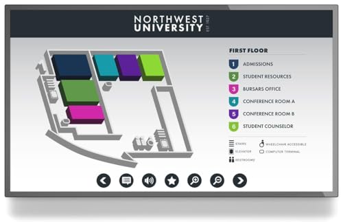 Image of Displays2go 55 inch Wall Mounted Touchscreen Display