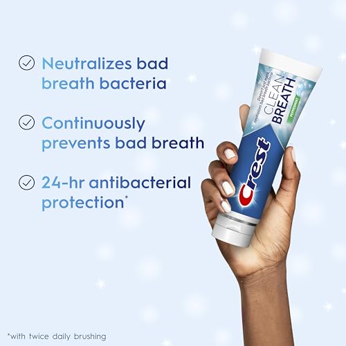 Crest Toothpaste Clean Breath Peppermint 4.6oz – Neutralizes Bad Breath, Antibacterial Protection, Fights Cavities, Freshens Breath, Gently Whitens - image 2