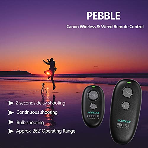 Aodelan Wireless Shutter Release For Canon T7, T7I,Eos Rp, T6, 5D Mark Iv, T3I, Sl1, T3, 1300D,6D, T5,T2I, Replace Canon Rs-60E3 And Rs-80N3 Remote Switch #TOP3
