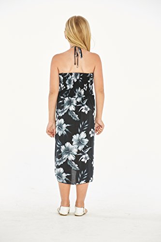 Image of Hawaii Hangover Family Matching Hawaiian Clothes, Midnight Bloom | Family matching Hawaiian outfits, Midnight Bloom, lightweight rayon, machine washable, tropical floral print, luaus, cruises