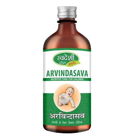 Swadeshi Arvindasava – Ayurvedic Digestive Tonic for Children (400 ml)