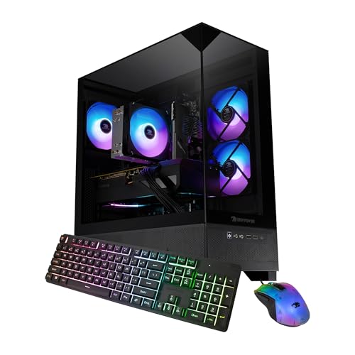 iBUYPOWER Element SE Gaming PC Desktop Computer Intel Core i5 14400F CPU, NVIDIA RTX 5060 8GB GPU, 16GB DDR4 Non-RGB 3200MHz RAM, 1TB NVMe SSD, Windows 11 Home, Gamer Keyboard and Mouse - ESI5N5605
