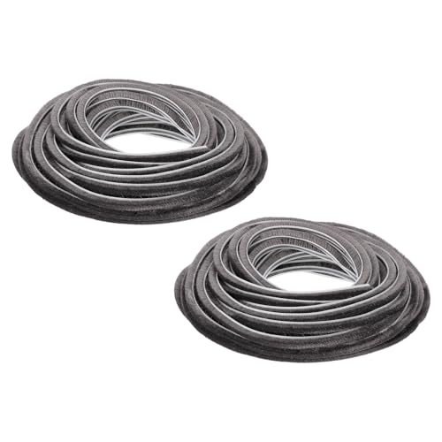 PATIKIL Brush Weather Stripping, 2 Pcs 3/16" x 1/4" x 20 Ft Card-Slot Seal Strip Door Brush Stripping Non-Adhesive for Sliding Sash Door Window Wardrobe Seal