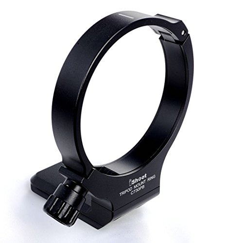 iShoot Lens Tripod Mount Ring for Canon Tripod Mount Collar C EF 70-300mm f/4-5.6L IS USM and EF 28-300mm f/3.5-5.6L IS USM (Bottom is Quick Release Plate)
