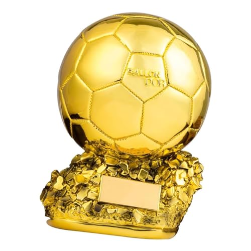 XLTEAM Réplique Trophée Ballon d'or en Résine, Coupe Football Meilleur Joueur, Personnalisable,...
