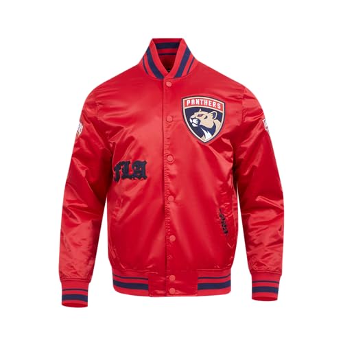 Image of Pro Standard Mens NHL Old English Satin Jacket