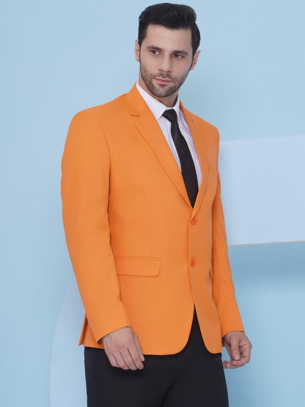 Image of FAVOROSKI Tuxedo Formal Blazers for Men with 2 Pockets | Rayon Slim Fit Single Breasted Blazer | Semi Ethnic Wear Tuxedos | Solid Tuxedo Blazers in Shawl Collar | Blazer for Wedding, Festive, Formal