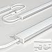 Bangnics Under Cabinet Lighting Plug in. 6 PCS 12 Inches Likable Slim Bright Light Strips. Dimmable 24W Cabinet Lights for Kitchen Over Counter Countertop Tool Box Shelf Closets Warm White 3000K