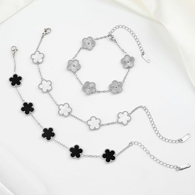 3Pcs Clover Bracelet Set, Love Bracelet, Clover Bracelets - Image 6