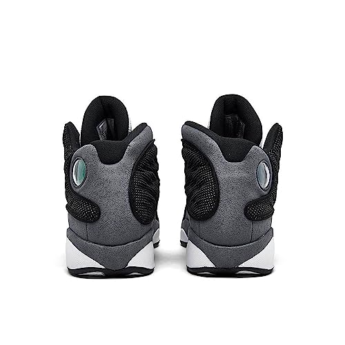 Nike Boy's Air Jordan 13 Retro (Big Kid) Black/University Red/Flint Grey/White 6 Big Kid M2