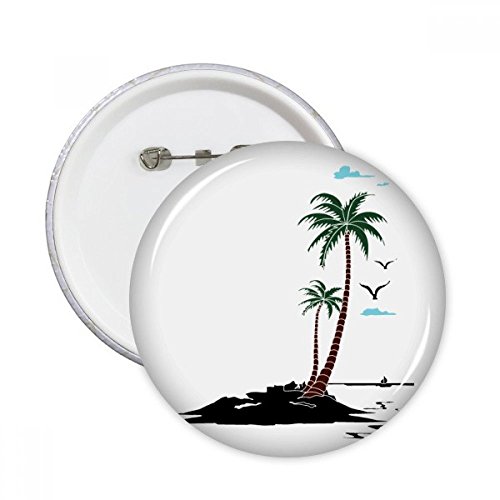 Cadeau de Cocotier Nuage badge rond à offrir pour personnaliser les vêtements