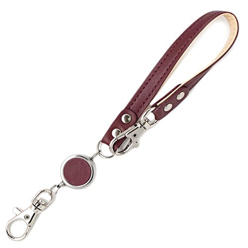 スリップオン リール付きマルチストラップAL ノワール 革 ボルドー NSL-1802