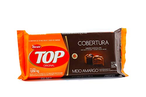 Barra de Chocolate Fracionado Top Meio Amargo 1,05kg - Harald