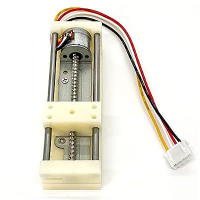 DC 5V Micro 2-Phase 4-Wire Stepper Motor Linear Rail 48mm Stroke Linear Stage Actuator Lead Screw Slider Stepping Motor Small Electric Motors 18 Degree Step Angle