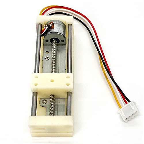 Image of DC 5V Micro 2-Phase 4-wire Stepper Motor Linear Rail 55mm Stroke Linear Stage Actuator Lead Screw Slider Stepping Motor Small Electric Motor