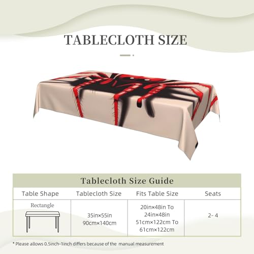 Nappe rectangulaire tissu rustique rouge 89x140 infroissable pour table à manger