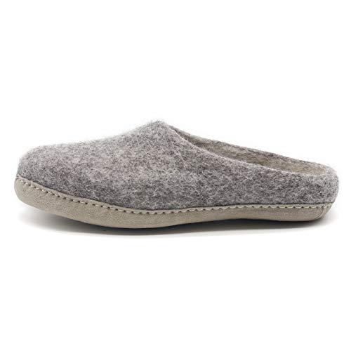 Image of Nootkas Felted Merino Wool 'Astoria' Mule House Slipper for Men and Women