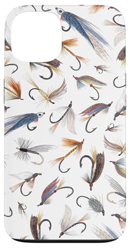 Fly Fishing Lures - Hand Painted Watercolor Illustration �X�}�z�P�[�X iPhone 13 �p