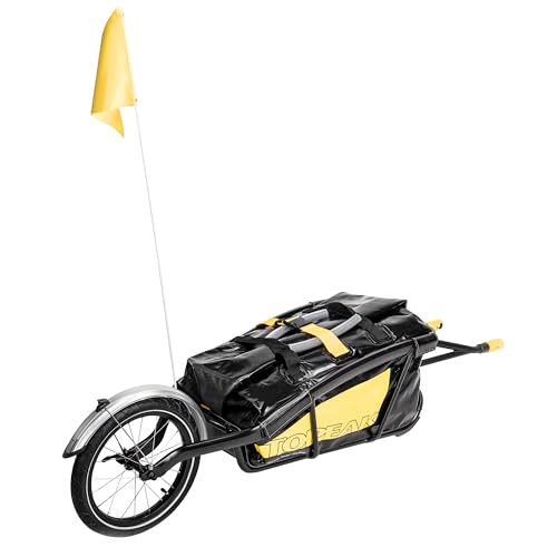 Topeak Gabelsteckachsen-Adapter TX Yoke für Journey Trailer, Schwarz Gelb