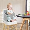 Sitzerhöhung Rialzo da Sedia per Bambini, 3-punto Cintura Cuscino di Seat Bambini Baby PU Impermeabile Sedia Portatile di Seat Elevation Con Cinture Cuscino di Seat