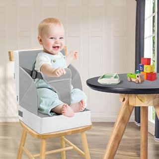 Sitzerhöhung Rialzo da Sedia per Bambini, 3-punto Cintura Cuscino di Seat Bambini Baby PU Impermeabile Sedia Portatile di Seat Elevation Con Cinture Cuscino di Seat