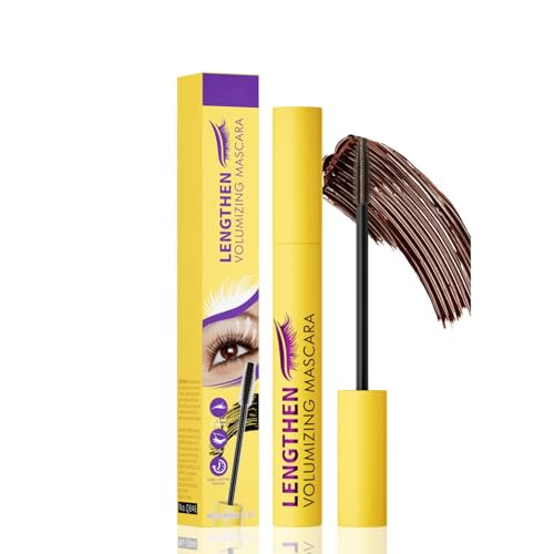 Colossal Bubble Mascara impermeable de 10 ml, máscara de burbujas de larga duración, para looks más densos y largos, con un cepillo de cerdas en espiral para un volumen máximo (negro, 10 ml)