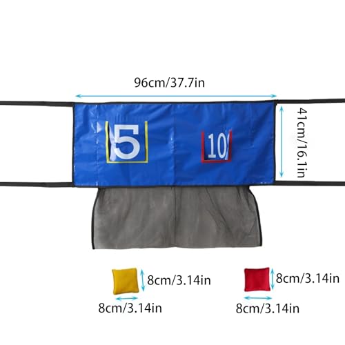 Filet de lancement de trampoline en PVC pour jeux de lancer interactifs dans le jardin - 5