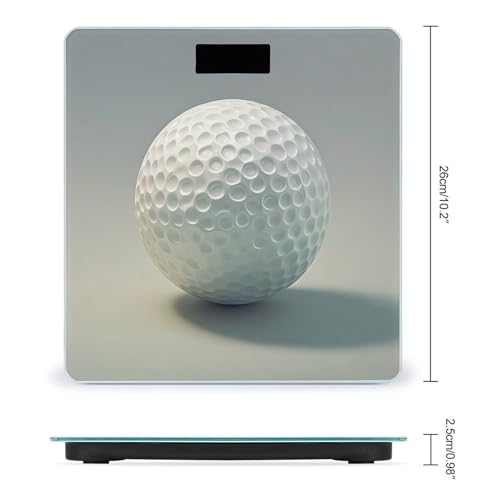 Báscula digital de baño Golf Ball con plataforma amplia miniatura 2