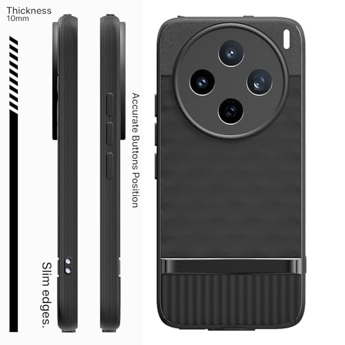 Image of Amazon Basics Back Cover for Vivo X200T 5G | Full Camera Protection | TPU Soft Flexible Shockproof Bumper Case (Black)