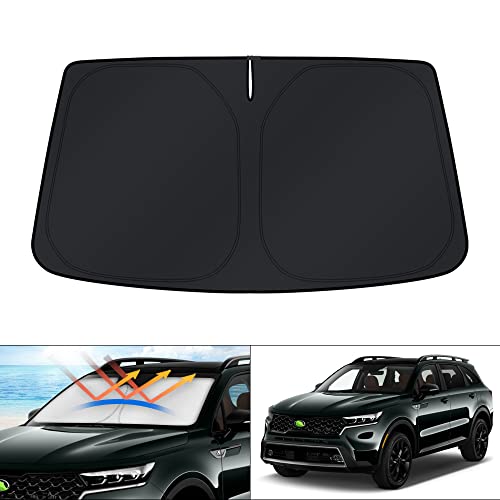 KUST Windshield Sun Shade for Kia Sorento SUV Accessories 2021-2024 2025 2026 Window Sunshade Sun...