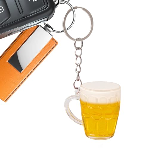 Rrlihjgu Porte-clés Carafe à bière | pour porte-monnaie | Pendentif Simulation Accessoire amusant pour sacs à dos et sacs unisexe