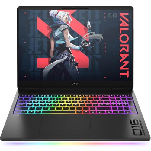 HP OMEN MAX 16 In Gaming Laptop Intel Core Ultra 9 275HX RTX 5080 16GB GDDR7 24GB DDR5 RAM 1TB PCIe Gen4 SSD 2K QHD 165Hz 3ms IPS Display WiFi 7 Bluetooth 5.4 RGB Keyboard Windows 11 Home Shadow Black