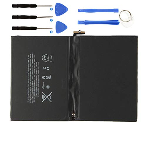 DDS-DUDES Batterie interne de rechange compatible avec iPad Pro 9.7 A1673 A1674 A1675+ + avec Repair Toolki 7306 mAh Cover