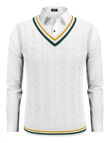 Pull sans manches homme col V tricot respirant pour superposition chic - 7