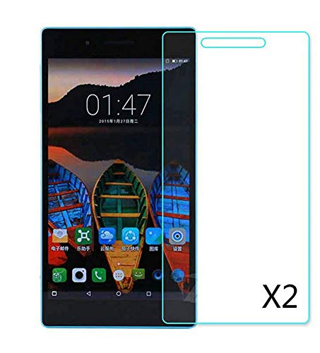 Kepuch 2 Paquetes Vidrio Templado Protector de Pantalla para Lenovo Tab 3 7 Plus TB-7703F TB-7703X
