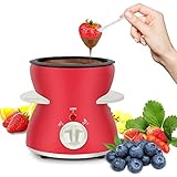 MultiOutools Mini Elektrisches Fonduetopf-Set mit Dipgabeln, Schokolade Melts Candy Melts...