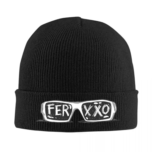 Feid Ferxxo lunettes hip hop avec bonnet en tricot chaud