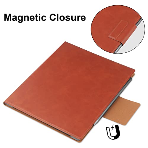 VOVIPO Custodia in carta digitale universale da 10,2 pollici, copertina per libro ultra sottile e leggera con protezione Cornor compatibile con Kindle Scribe 10.2/BOOX Note Air 2/Air 2 Plus 10.3-Brown - Image 4