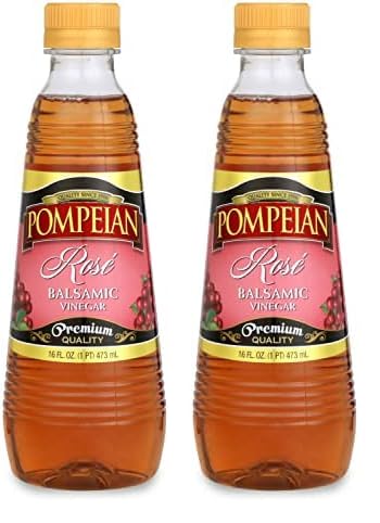 Pompeian Gourmet Balsamic Rosé Vinegar, Perfect for Salad Dressin...