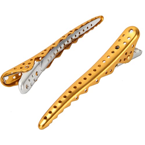 Ys Alligator Hair Clips 6 Pack Professional Duck Bill Aluminum Clips For Styling Sectioning Salon And Home Hair Cutting Clips For Hairdresser #TOP1