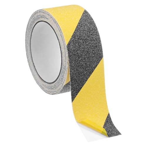 Image of M METERXITY 1-Pack Grip Tape, 2Inch x 16.4ft /50mm x 5m Anti Slip Traction Tape for Stair Steps /Indoor /Outdoor, Non Skid Adhesive Stair Tread Tape [Black /Yellow]
